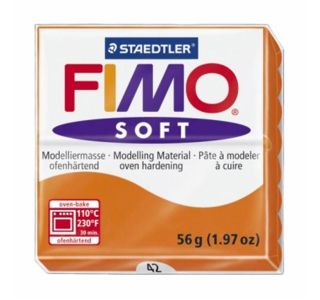 MODELIRNA MASA, PLASTELIN FIMO SOFT 42, ORANŽNA 56 G