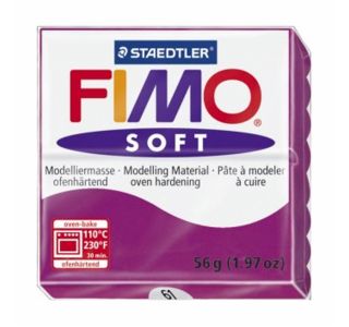 MODELIRNA MASA, PLASTELIN FIMO SOFT 61, VIJOLIČNA 56 G