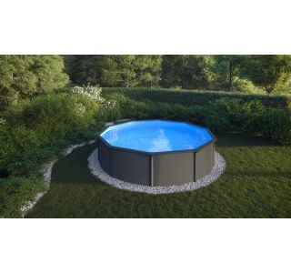 MONTAŽNI BAZEN PLANET POOL KIT 360 VISION ANTRACIT 360X120 CM