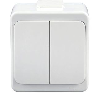 NADOMETNO STIKALO SMART SERIJSKO, BELO IP44