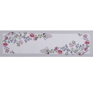 NAMIZNI TEKAČ URH MIRO 40X140CM, VEZEN KOLIBRI
