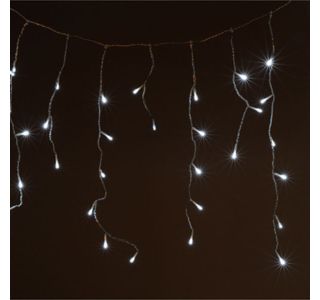 NOVOLETNE LUČKE, ZAVESA, 200 LED LUČK, 20 UTRIPAJOČIH, BELE BARVE
