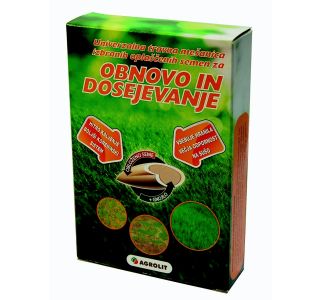 SEME ZA TRAVO AGROLIT OBLOŽENO SEME 250G ZA OBNOVO IN DOSEJEVANJE