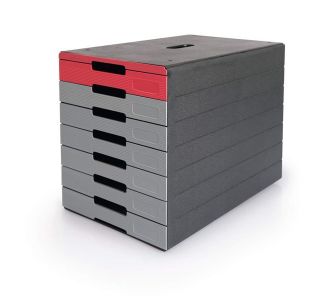 ODLOŽNI PREDAL, PREDALNIK DURABLE IDEALBOX PRO 7 BLUE ANGEL RDEČ