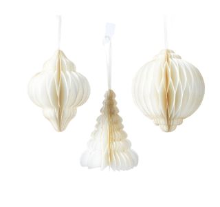 FIGURICE PAPIRNATE 8 CM BELE, SORTIRANO