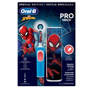 OTROŠKA ELEKTRIČNA ZOBNA ŠČETKA ORAL-B VITALITY PRO KIDS SPIDERMAN + ETUI