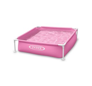 OTROŠKI BAZEN INTEX MINI 122X122X30 CM ROZA BARVE