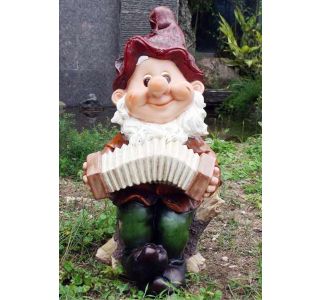 FIGURA, OKRASNA PALČEK S HARMONIKO VIŠ 48CM