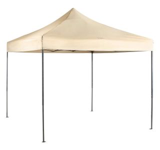 PAVILJON ZA KAMPIRANJE VONHAUS POP-UP PREMIUM Z UTEŽMI VODOODPOREN 3X3M BEŽ