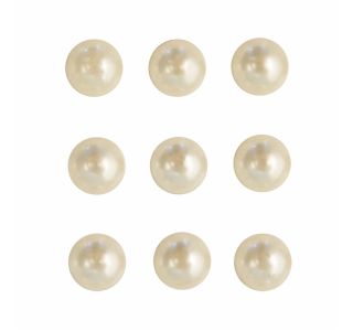 PERLE RAYHER POLPERLE, KREM, 3 MM SAMOLEPILNE, 120 KOSOV