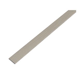 PLOSKA PALICA ALBERTS ALU, 15X2X1000 MM SAMOLEPLJIVA, INOX IZGLED