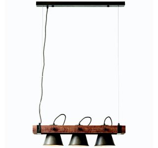 PLOW MAX.3X10W, E27, ČRNA