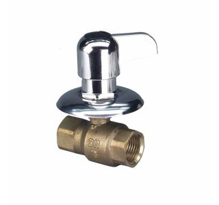 PODOMETNI KROGELNI VENTIL KOVINA KV 213 20 MM Z ROČKO
