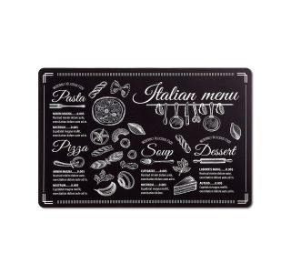 POGRINJEK ZELLER PRESENT ITALIJANSKI MENU ČRN 43.5 X 28.5 CM