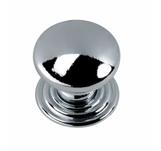 POHIŠTVEN GUMB HETTICH DIY, FI 22MM ,  KROMIRAN
