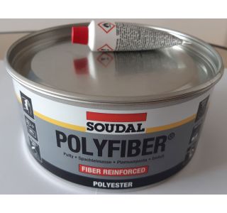 SOUDAL POLIESTER KIT PF (POLYFIBER) Z VLAKNI SIVI 2 KP 1,5 KG