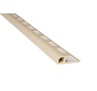POLKROŽNA LETEV JMK PVC P PROFIL- DOL 2.70M 8MM BEŽ