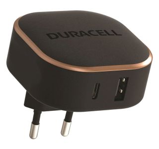 POLNILNIK ZA GSM DURACELL PD 30 W USB-A + USB-C PPS ČRN