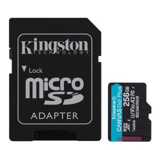 POMNILNIŠKA KARTICA KINGSTON MICRO SDXC 256GB SDCG4 /256GB CANVAS GO PLUS