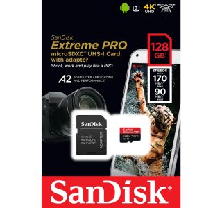 POMNILNIŠKA KARTICA SANDISK SAN EXTR PLUS MICROSDXC 128GB