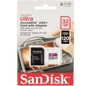 POMNILNIŠKA KARTICA SANDISK SAN ULT MICSDHC 120MB/S 32 GB