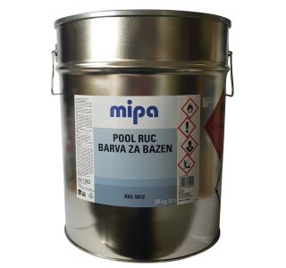 BARVA ZA BAZEN MIPA POOL RUC 20KG RAL.: 5012 BAZENSKO MODRA