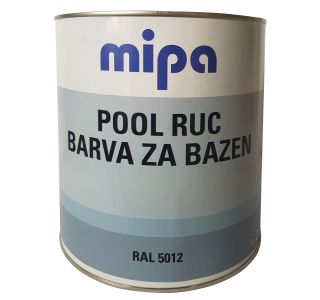 BARVA ZA BAZEN MIPA POOL RUC 3L RAL.: 5012 BAZENSKO MODRA