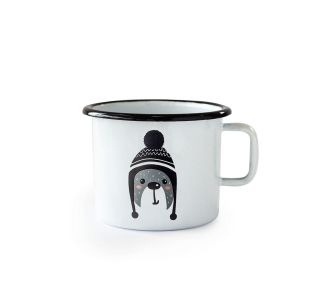 POSODA ZA TOPLE NAPITKE CUCKOO CUPS EMAJLIRAN LONČEK 8 CM 0.37 LIT MEDVEDEK