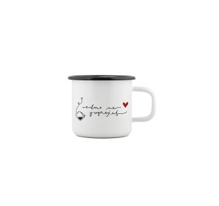 POSODA ZA TOPLE NAPITKE CUCKOO CUPS EMAJLIRAN LONČEK 8 CM 0.37LIT VEDNO ME POGREJEŠ