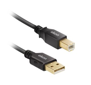 POVEZOVALNI KABEL EKON USB-A TO USB-B 5M ZLAT ECITUSB50ABMMG