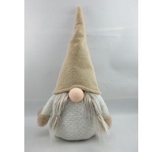 PRAZNIČNA FIGURA GLOSSTYLE ŠKRAT, BEŽ 35X20X64CM
