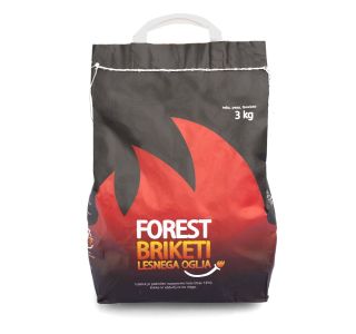 PRIPOMOČEK ZA PRIŽIGANJE FOREST LESNI BRIKETI ZA ŽAR 3 KG