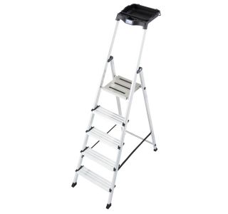 PROSTOSTOJEČA LESTEV KRAUSE MONTO MULTIGRIP 1X5 STOPNIC 1.4M DELOVNA VIŠINA 3.05M