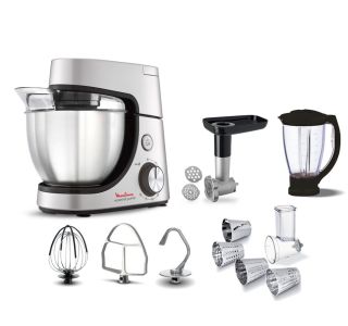 KUHINJSKI ROBOT TEFAL MASTERCHEF GOURMET, QB516D38 1100 W, VOLUMEN POSODE 4,6 L, 8 STOPENJ HITROSTI, 3 NASTAVKI