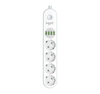 RAČUNALNIŠKI KABEL MOYE VOLTAIC POWER STRIP 16A/4000W/4USB/4X 220