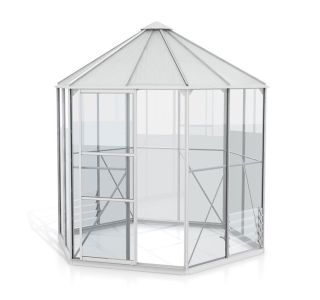 RASTLINJAK, STEKLO-V.PLOŠ VITAVIA PAVILJON HERA 4500 ESG/VP ALU 2.5X5.5M