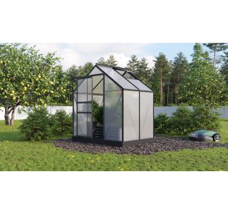 RASTLINJAK, VOLTE PLOŠČE VITAVIA PLANET 2500 HKP 6MM, 1,95X1,31M ČRNA - RASTLINJAK+OKVIR ZA TEMELJ