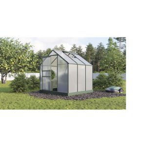 RASTLINJAK, VOLTE PLOŠČE VITAVIA PLANET 3800 HKP 6MM, 1,95X1,95 SMARAGDNA - RASTLINJAK+ OKVIR ZA TEMELJ