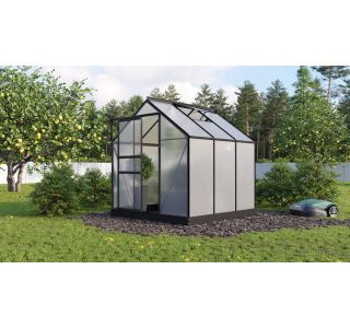 RASTLINJAK, VOLTE PLOŠČE VITAVIA PLANET 3800 HKP 6MM, 1,95X1,95M ČRNA - RASTLINJAK+ OKVIR ZA TEMELJ