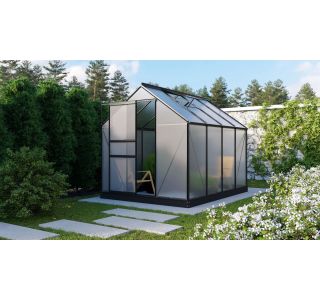 RASTLINJAK, VOLTE PLOŠČE VITAVIA PLANET 5000 HKP 6MM, 1,95X2,57M ČRNA - RASTLINJAK+ OKVIR ZA TEMELJ