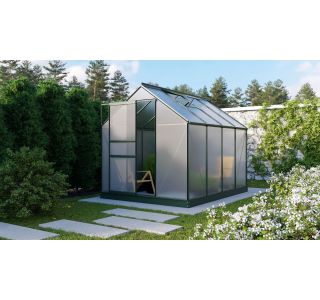 RASTLINJAK, VOLTE PLOŠČE VITAVIA PLANET 5000 HKP 6MM, 1,95X2,57M SMARAGDNA - RASTLINJAK+ OKVIR ZA TEMELJ