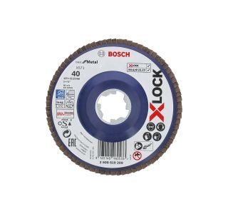 LAMELNA PLOŠČA BOSCH X-LOCK, RAVNA IZVEDBA, PLASTIČNA PLOŠČA, 125MM, G 40, X571,