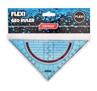 RAVNILO, ŠABLONA TARGET GEOTRIKOTNIK FLEXI 16CM 28293