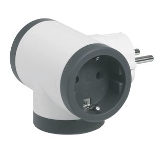 RAZDELILNIK/ADAPTER LEGRAND 3X ŠUKO BEL / ČRN