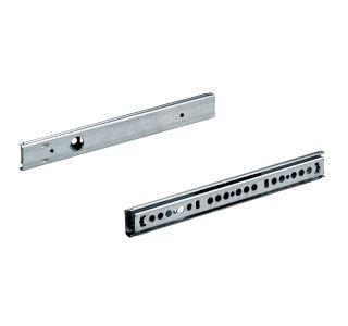 KROGLIČNO VODILO ZA PREDAL HETTICH DIY 225-350 MM, DELNI IZVLEK, UTOR PREDALA 27MM, POCINKAN