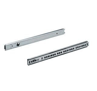 KROGLIČNO VODILO ZA PREDAL HETTICH DIY 315-500 MM, DELNI IZVLEK, UTOR PREDALA 27MM, POCINKAN