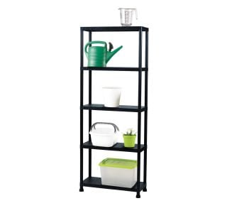 PVC REGAL PRACTIC 181X80X30 CM 5P/20KG ČRN