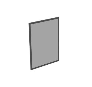 KLASIČNO OGLEDALO FEROTEHNA RIDDLE 75 X 53