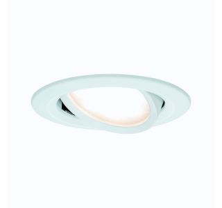 VGRADNI LED REFLEKTOR RL NOVA COIN 1X6.5W GIB. OKROGLA, BELA MAT/ALU