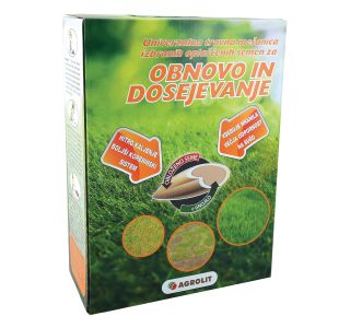 SEME ZA TRAVO AGROLIT OBLOŽENO SEME 1KG ZA OBNOVO IN DOSEJEVANJE